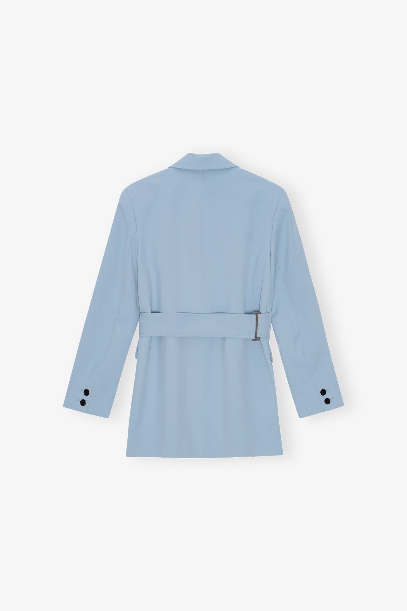 Blazer ceinturé en twill - Dusty Blue