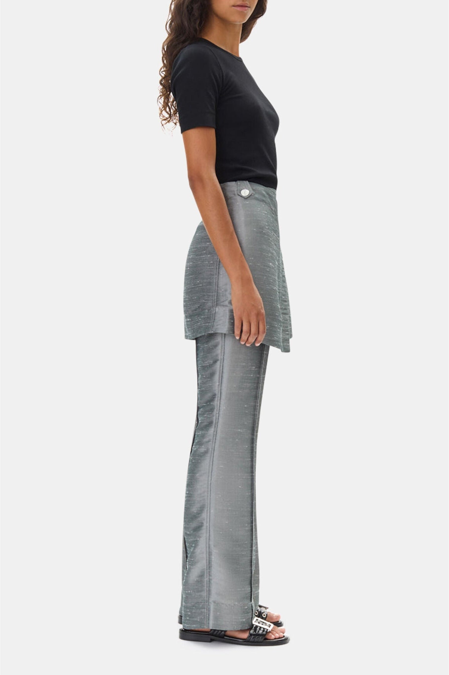 Pantalon flare effet jupe - Gray Quill