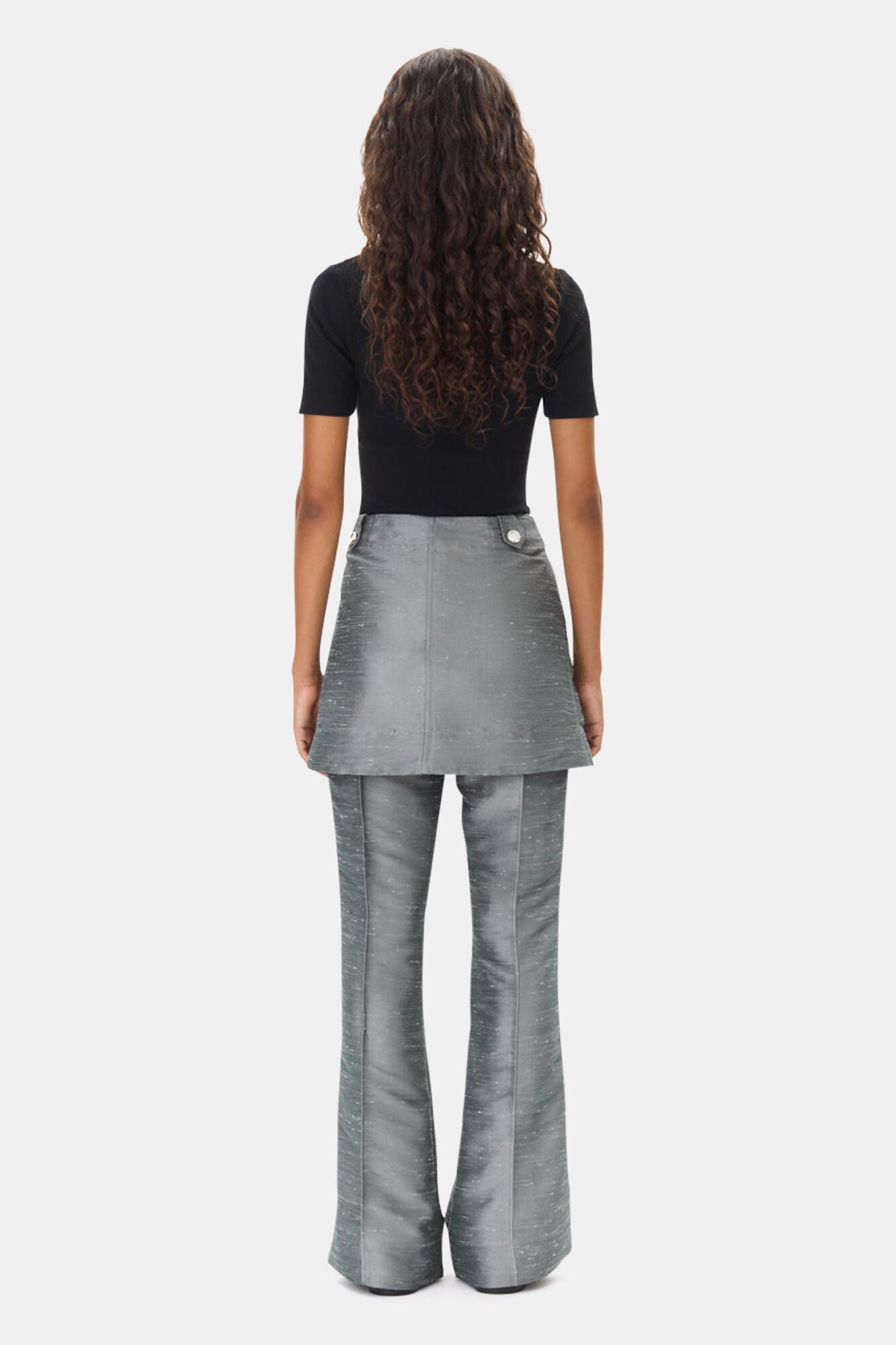Pantalon flare effet jupe - Gray Quill