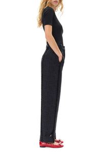 Pantalon en tweed - Black