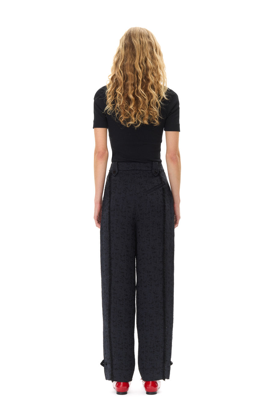 Pantalon en tweed - Black