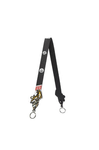 Bandoulière avec Logo Kenzo et Tiger en cuir - Black
