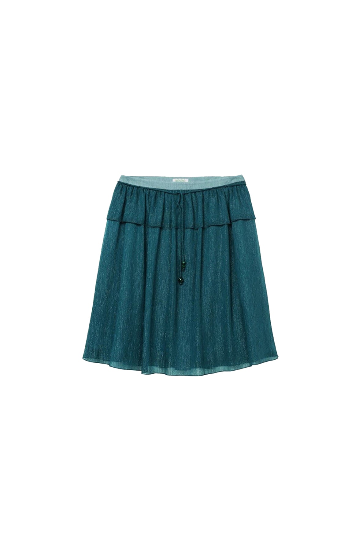 Jupe fluide en voile - Duck Blue