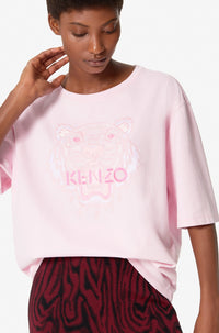 T-shirt Tigre monochrome - Pastel Pink