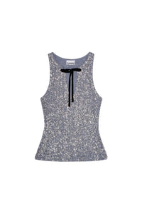 Débardeur 3D à sequins - Folkstone Gray