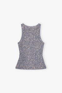 Débardeur 3D à sequins - Folkstone Gray