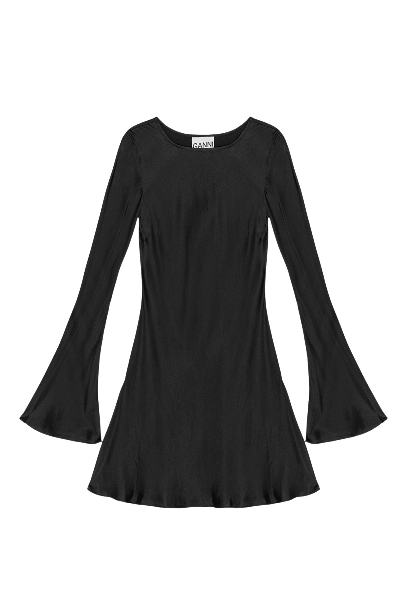 Robe courte en satin - Black