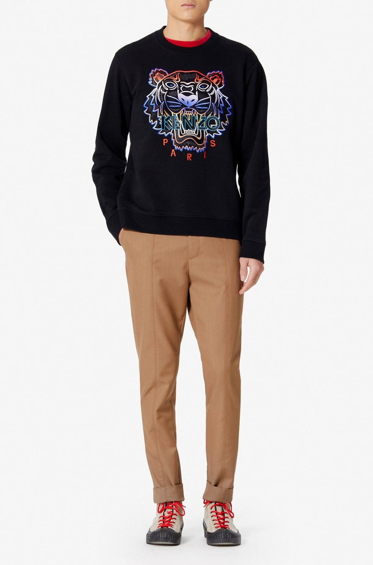 Sweatshirt Tiger dégradé - Black