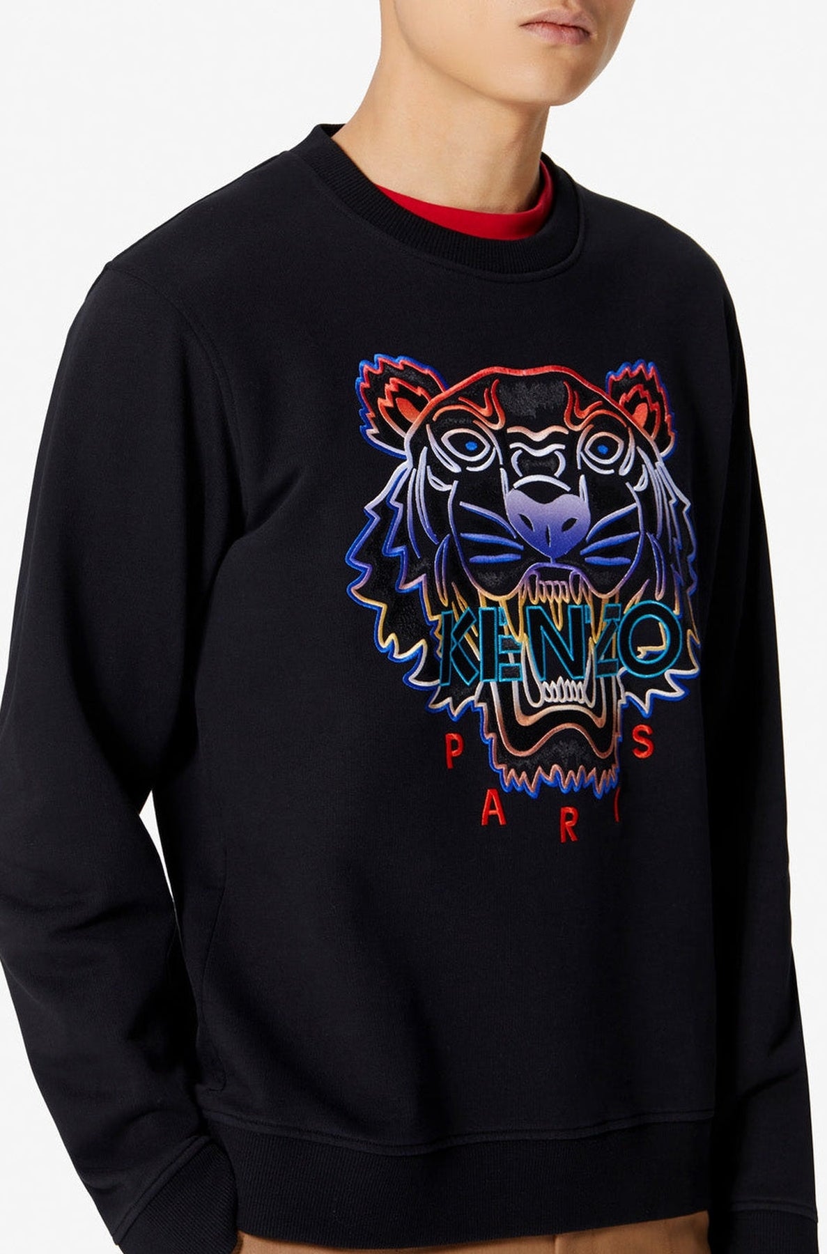 Sweatshirt Tiger dégradé - Black