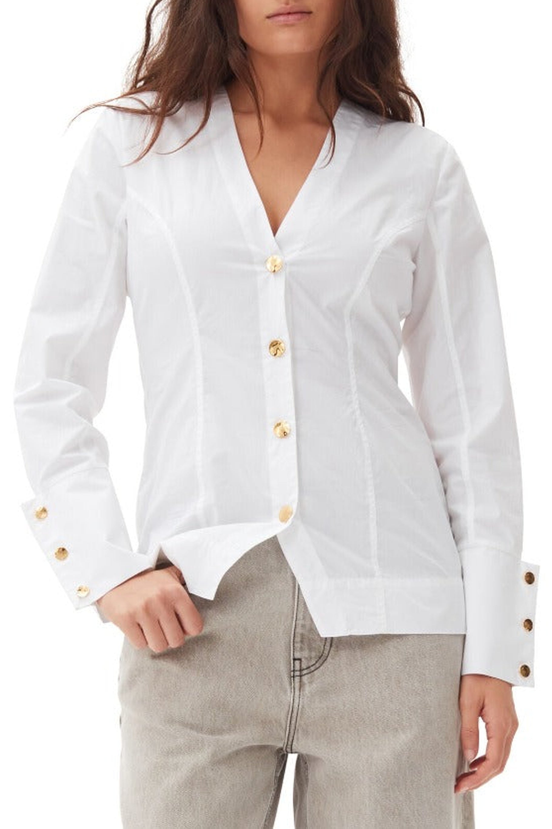 Chemise à détails boutonnés - Bright White
