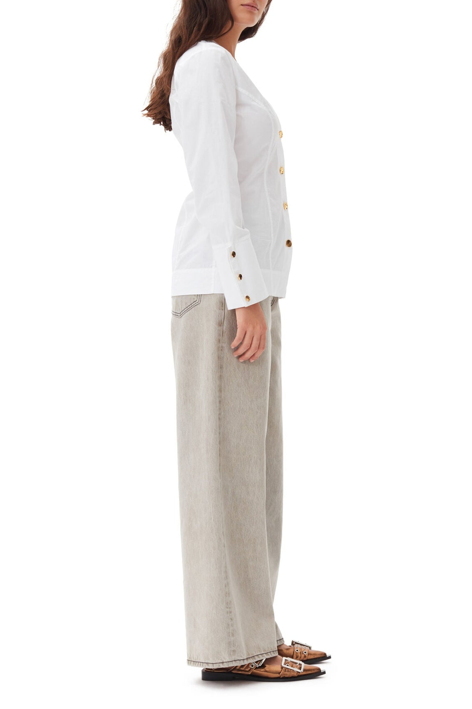 Chemise à détails boutonnés - Bright White
