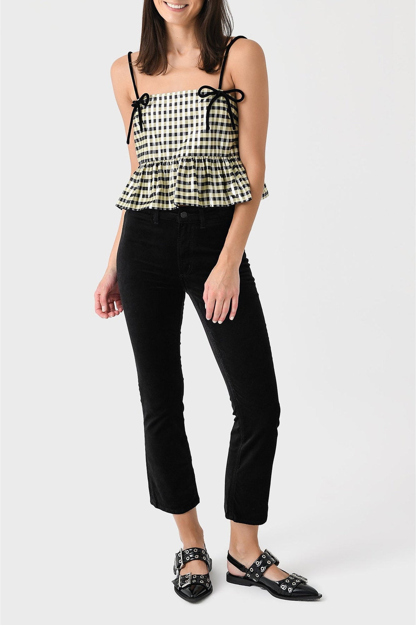 Caraco pélpum à bretelles nouées - Lemon Icing