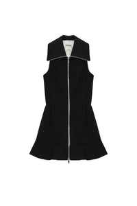 Robe courte en crêpe - Black