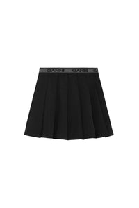 Jupe courte plissée - Black