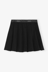 Jupe courte plissée - Black