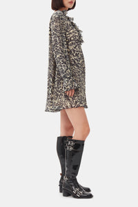 Animal print short dress - Lemon Icing