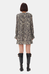 Animal print short dress - Lemon Icing