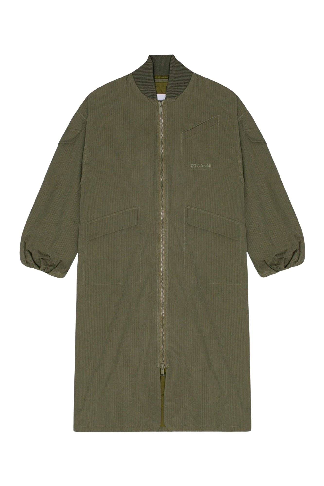 Manteau shell oversize en seersucker - Beetle
