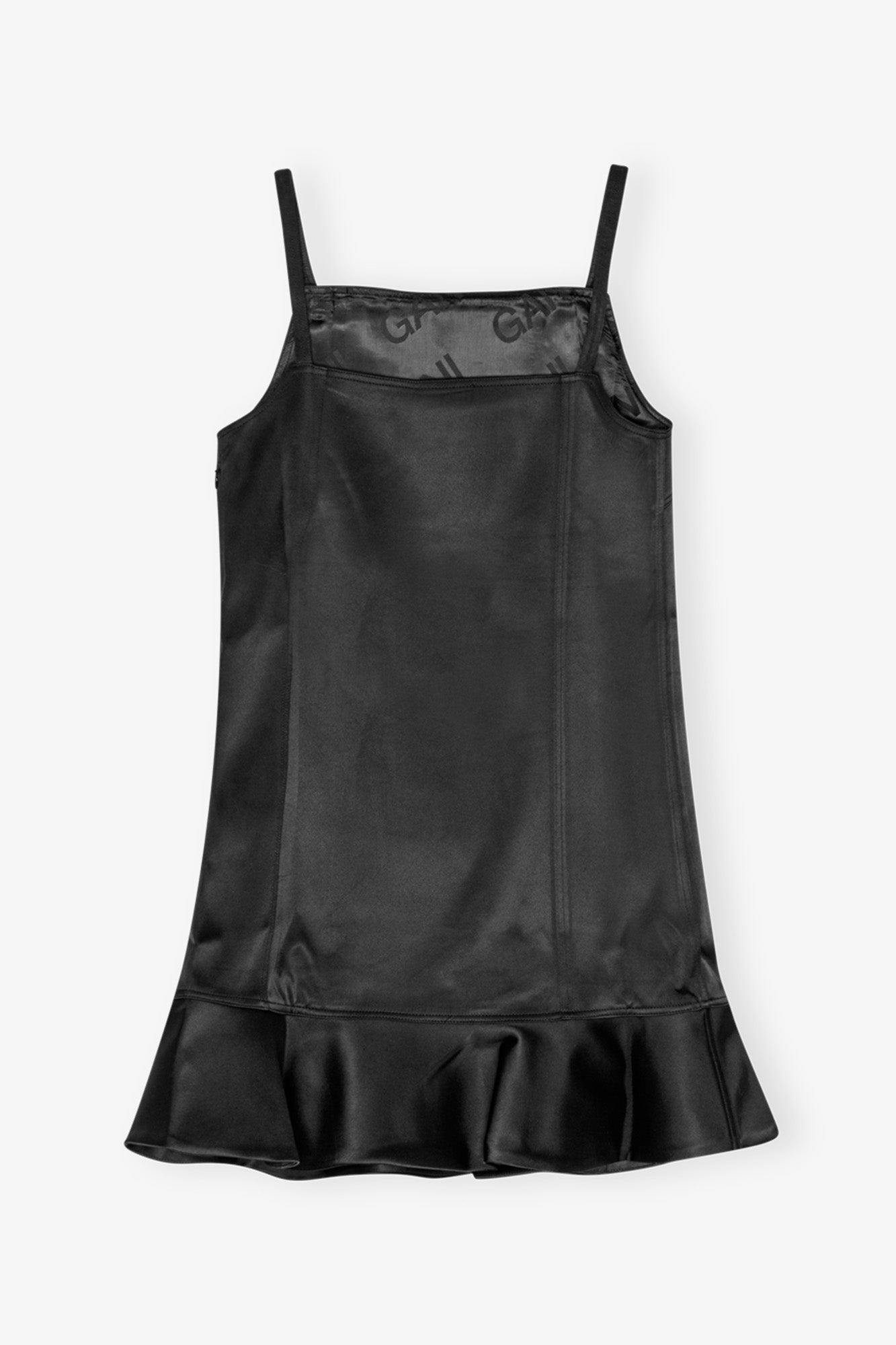 Robe courte en satin - Black