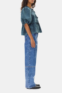 Blouse pélpum nouée - Sky Captain