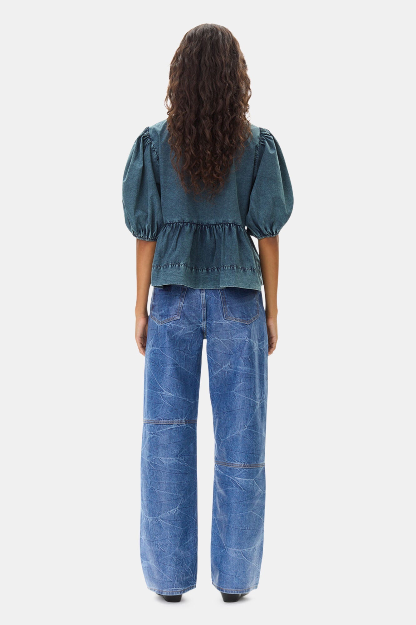 Blouse pélpum nouée - Sky Captain