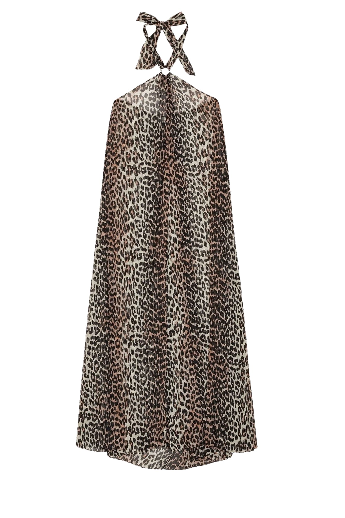 Animal halter dress - Leopard
