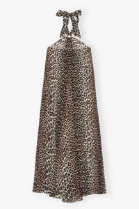 Animal halter dress - Leopard