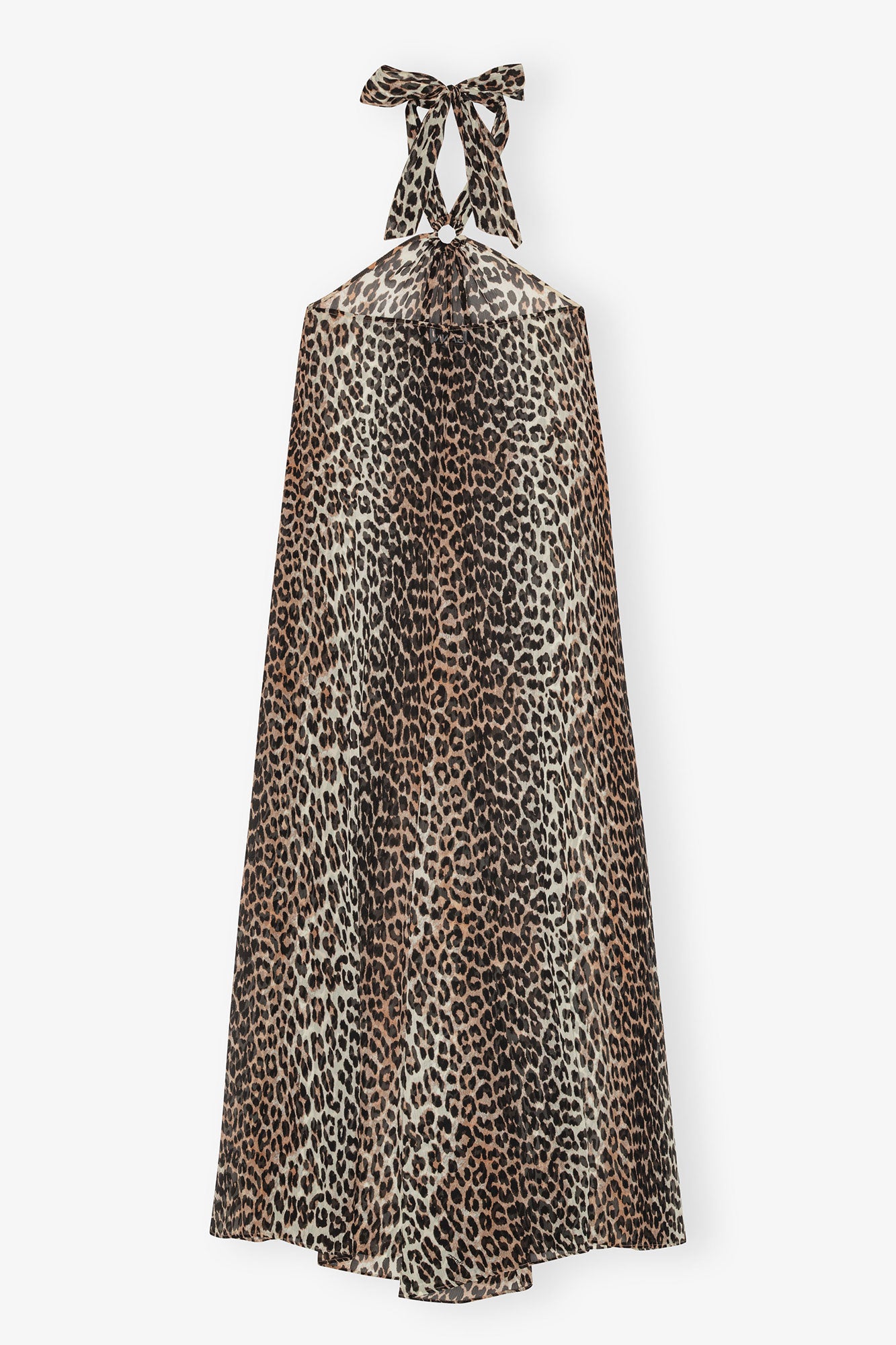 Animal halter dress - Leopard