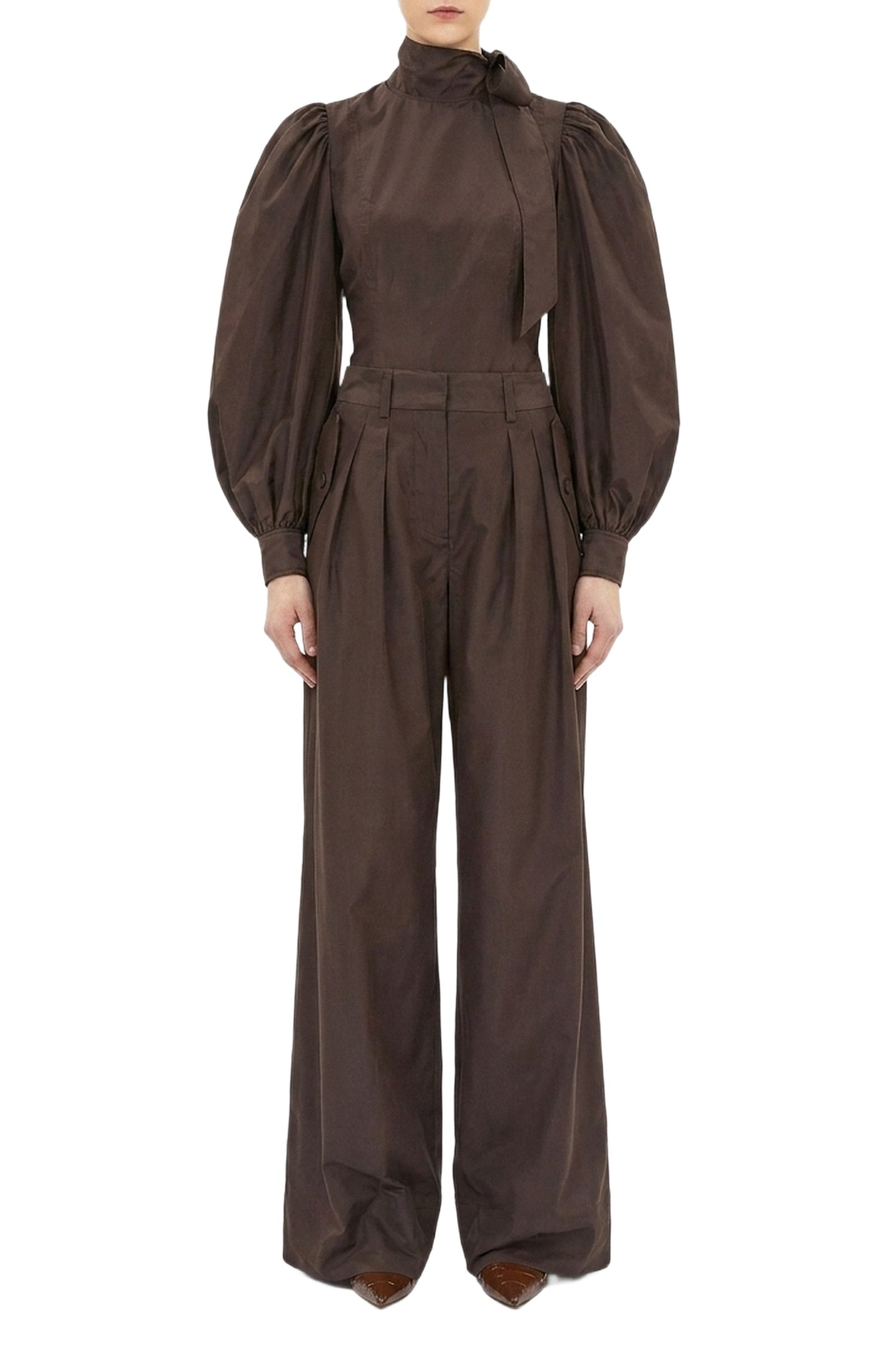 Giorgia Silk Neck Tie Blouse