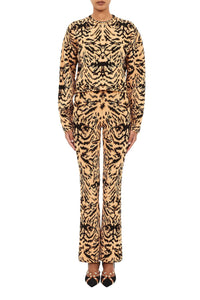 Cade Jacquard Knit Long Sleeve Pullover