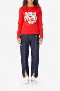 Sweatshirt Relief tiger - Red