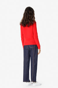 Sweatshirt Relief tiger - Red