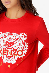 Relief tiger sweatshirt - Red
