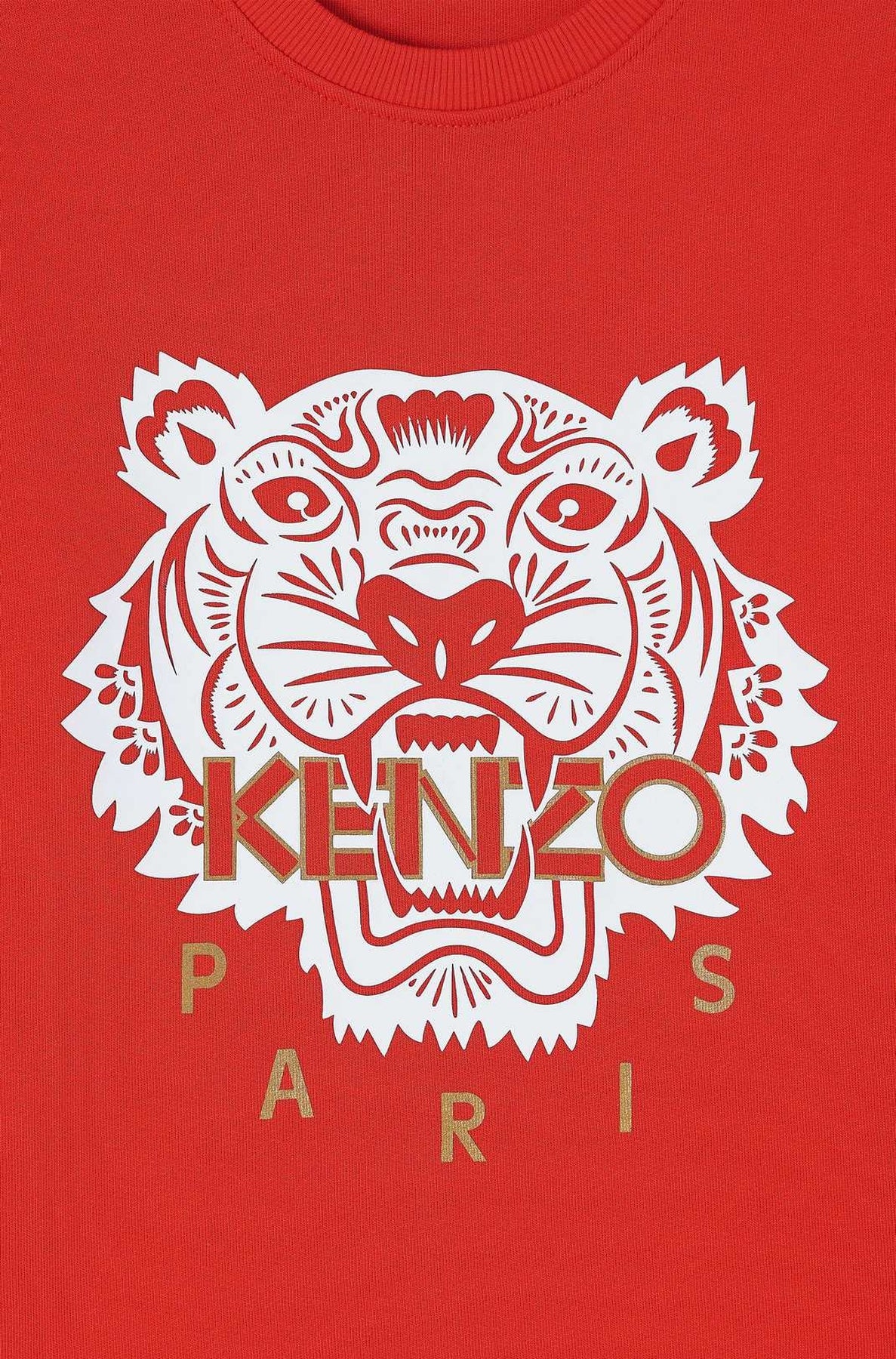 Sweatshirt Relief tiger - Red
