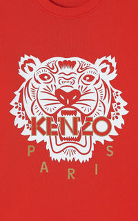 Relief tiger sweatshirt - Red