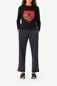 Sweatshirt relief Tiger - Black