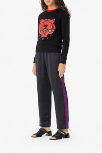Sweatshirt relief Tiger - Black