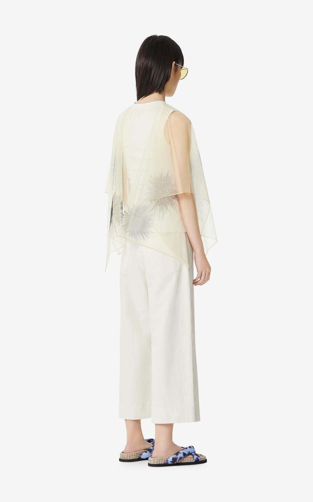 Blouse bimatière Urchins - Off White