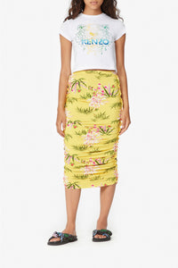 T-shirt court Wet Tiger - White