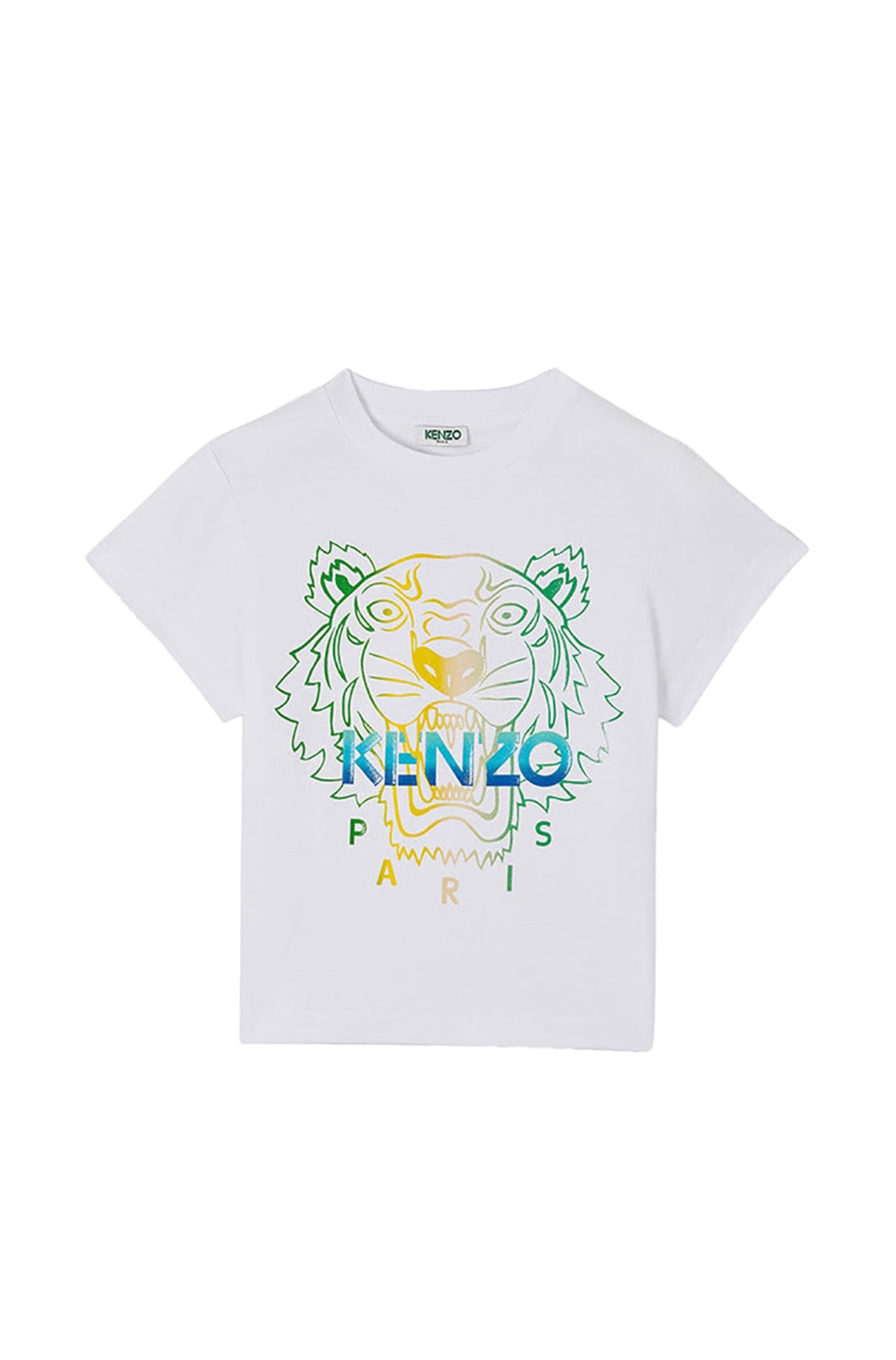 T-shirt court Wet Tiger - White