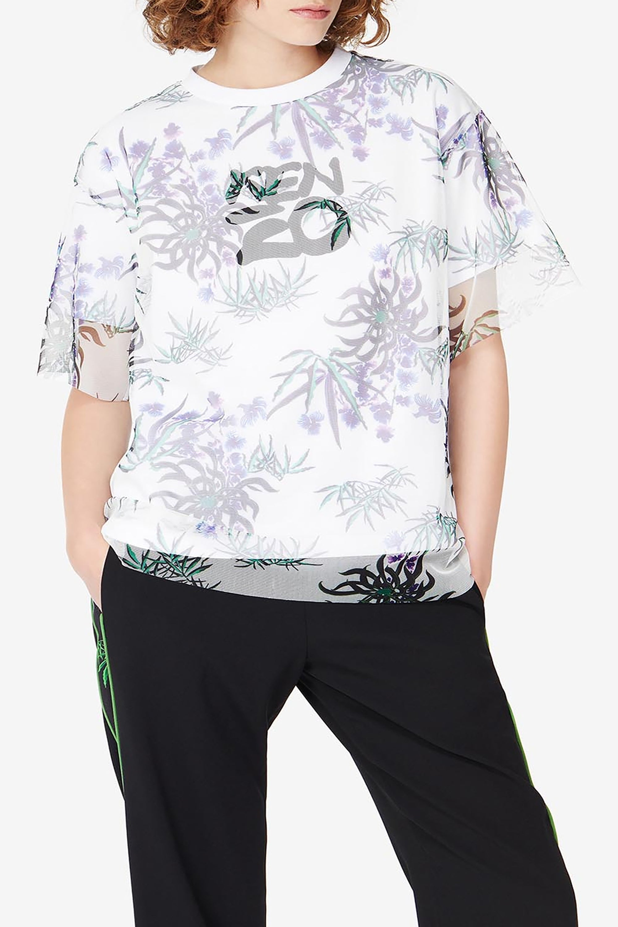 Sea Lily two-colour T-shirt - White