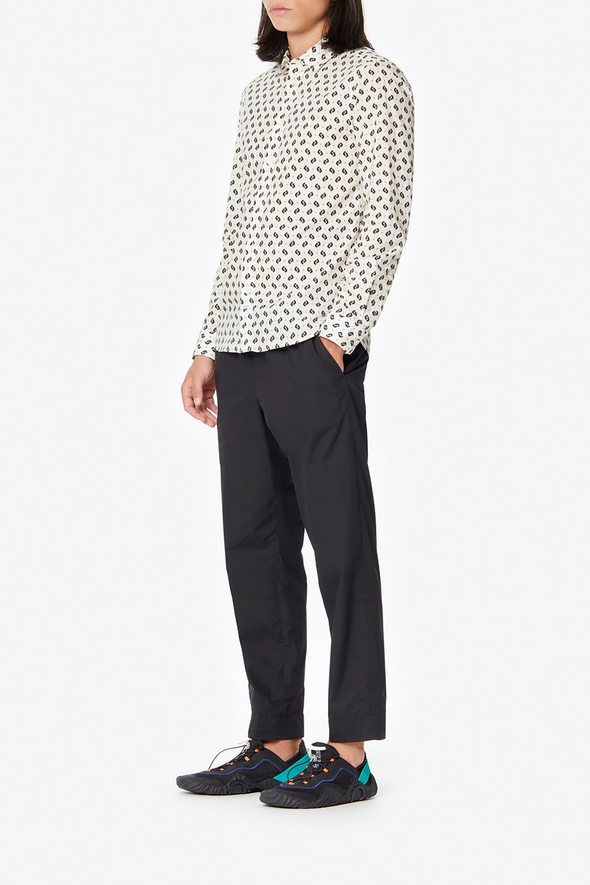 Ikat slim fit shirt - Off White