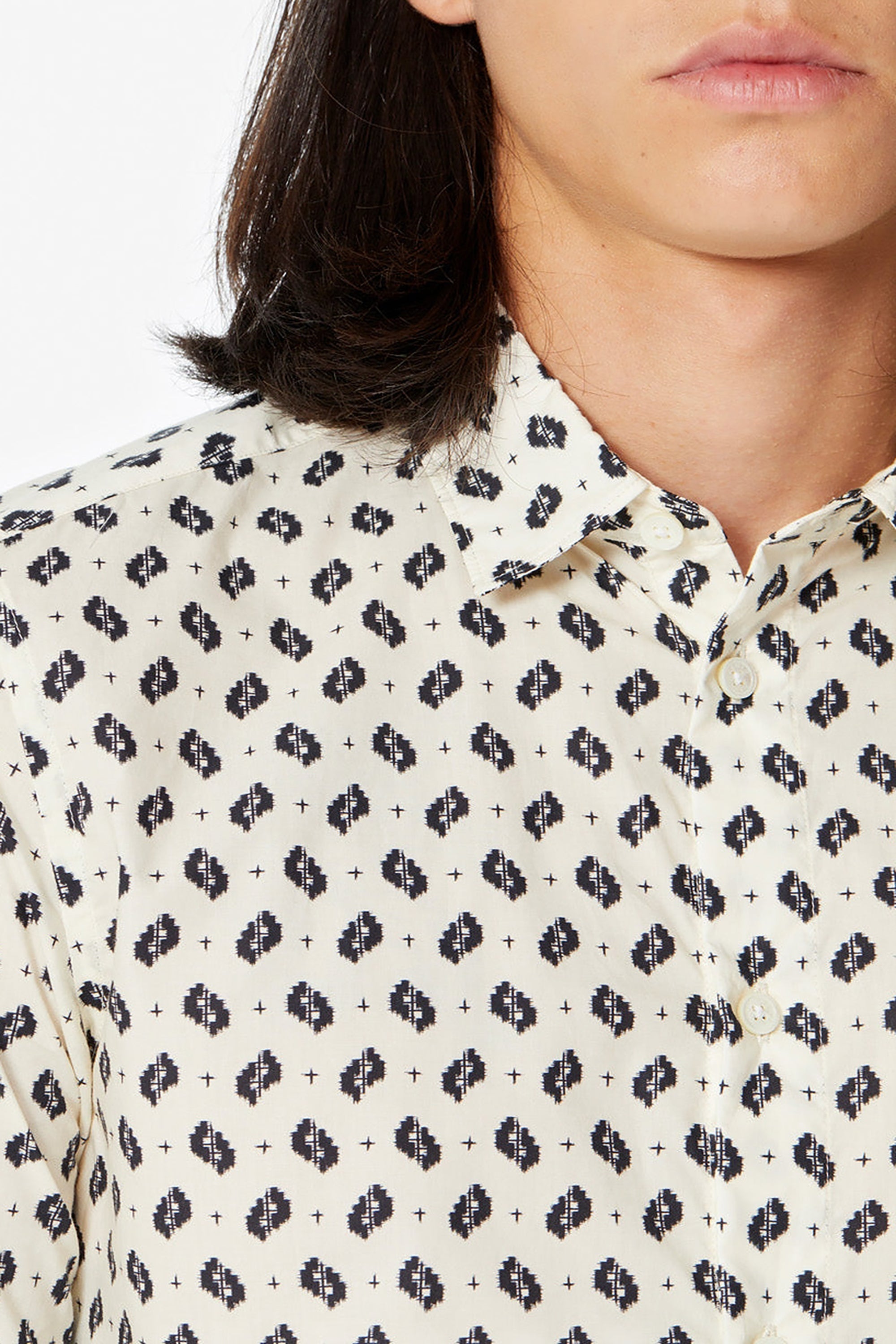 Ikat Mini Aop Slim Shirt
