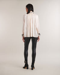 Blouse Fabienne à manches longues - Moon White