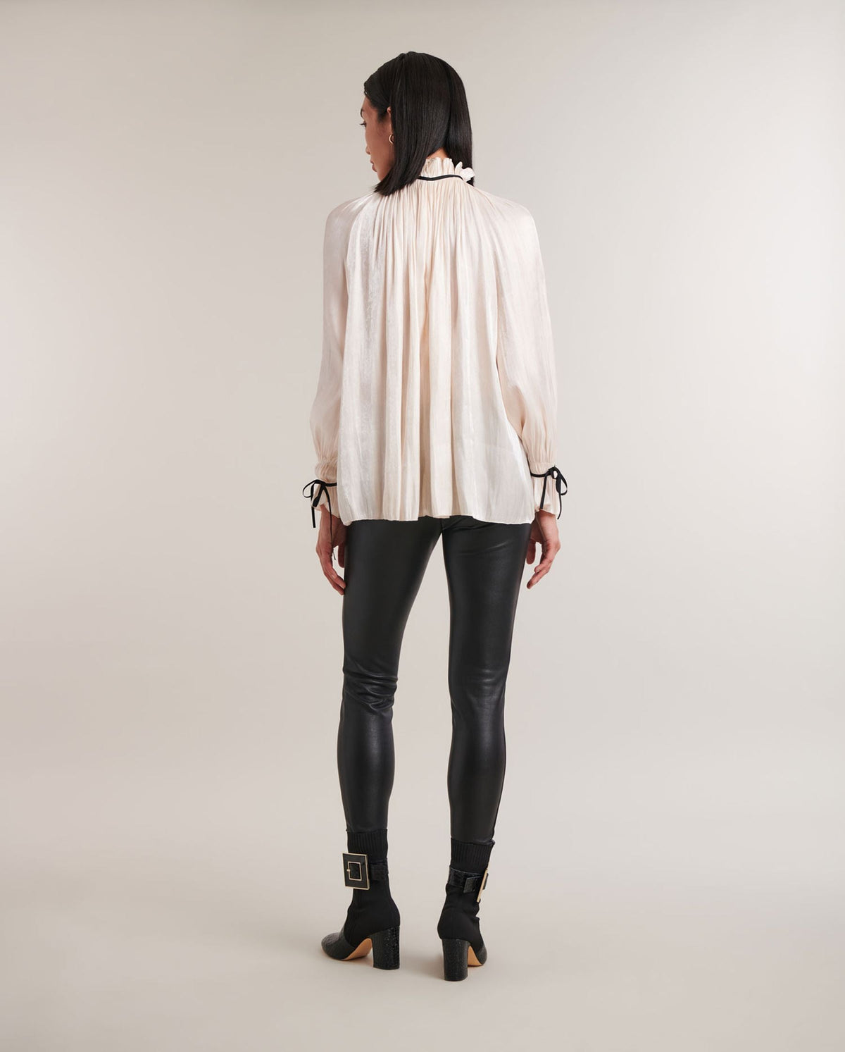 Blouse Fabienne à manches longues - Moon White