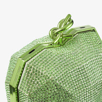 Pochette Faceted en plastique à cœur - Matcha