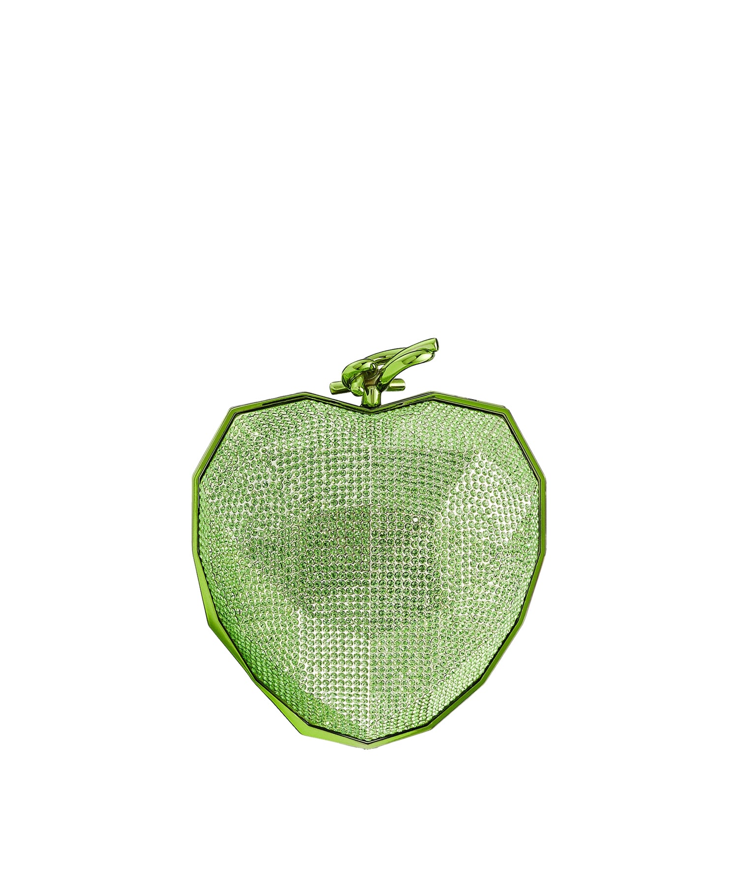 Pochette Faceted en plastique à cœur - Matcha