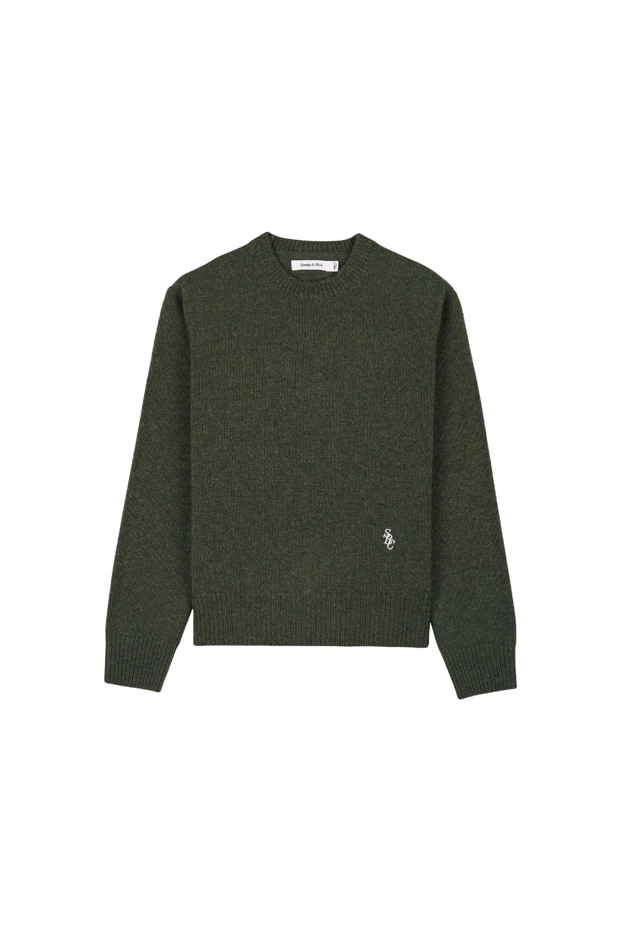 Sweatshirt SRC avec logo en laine - Kaki