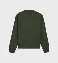 SRC Wool Crewneck - Kaki & White