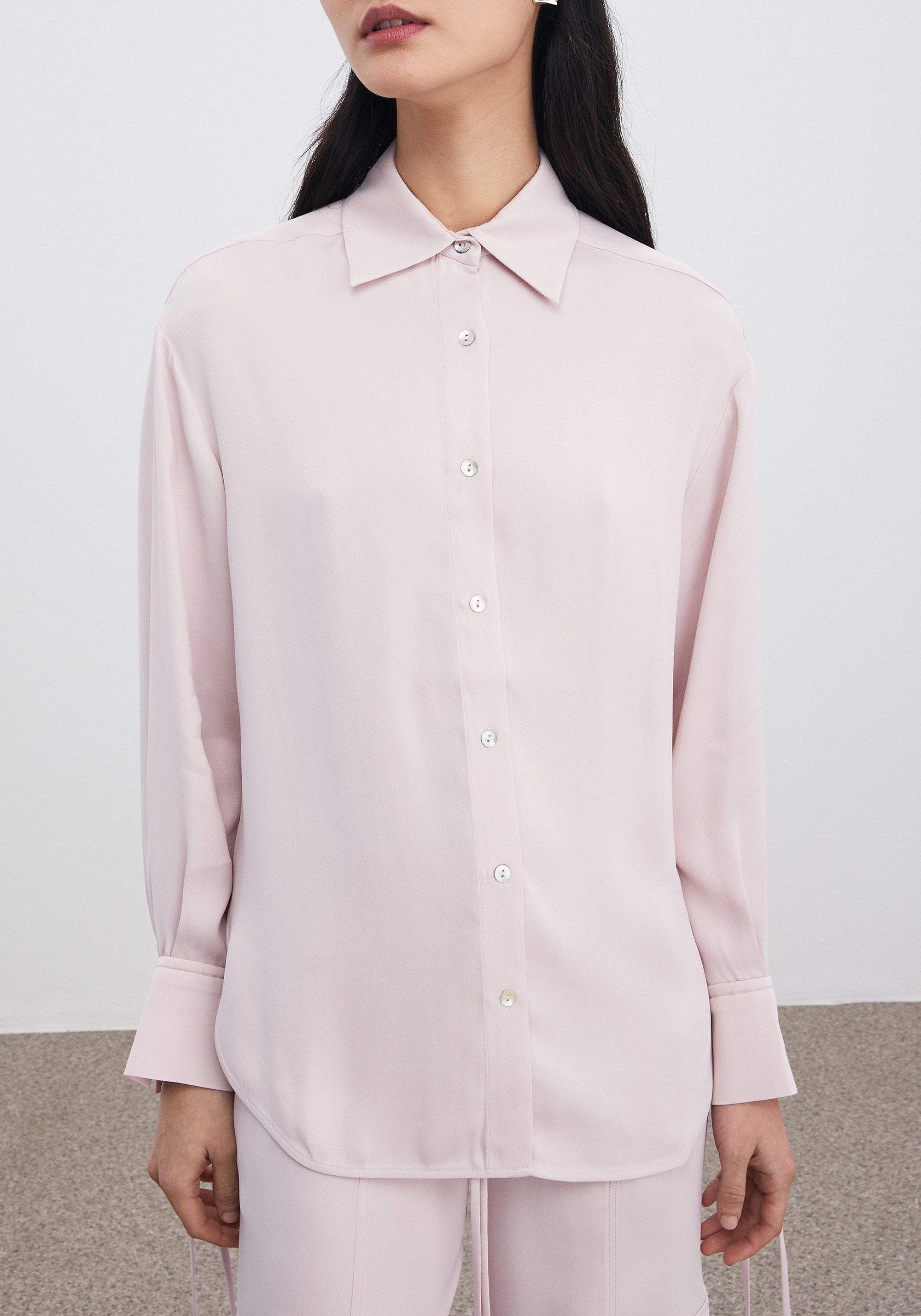 Chemise Fallow oversize - Rose